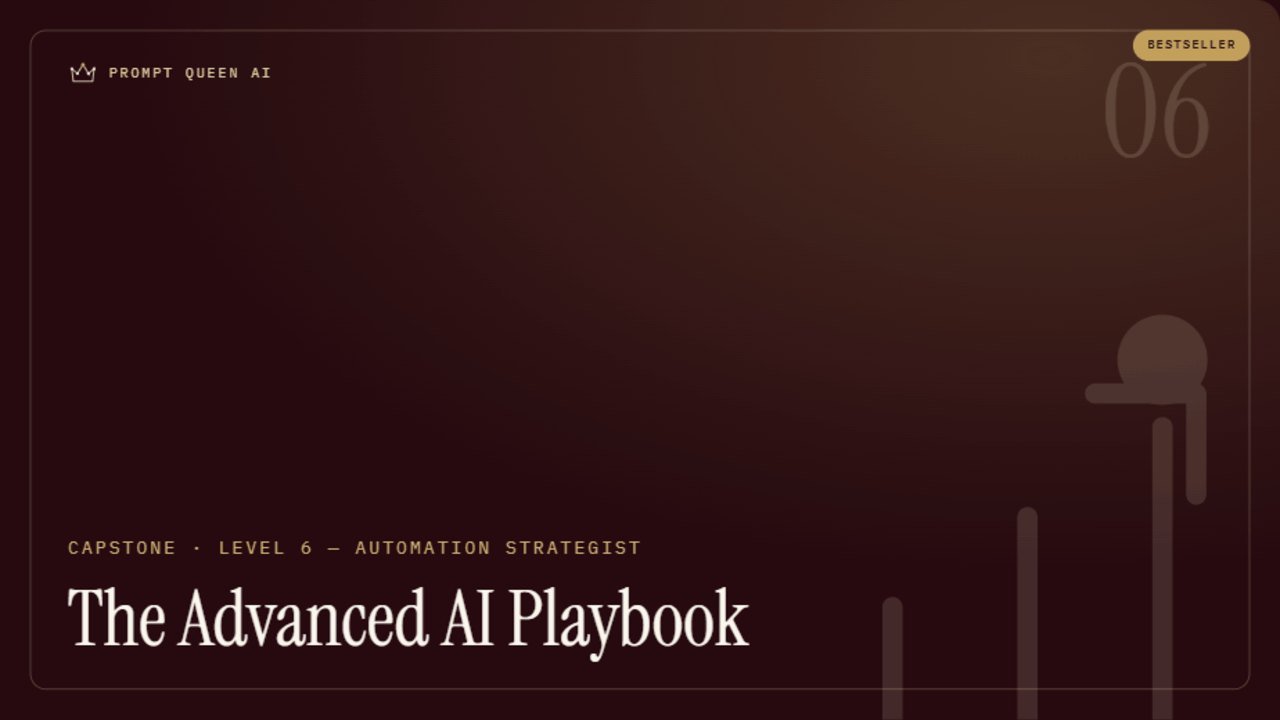 The Advanced AI Playbook — course cover